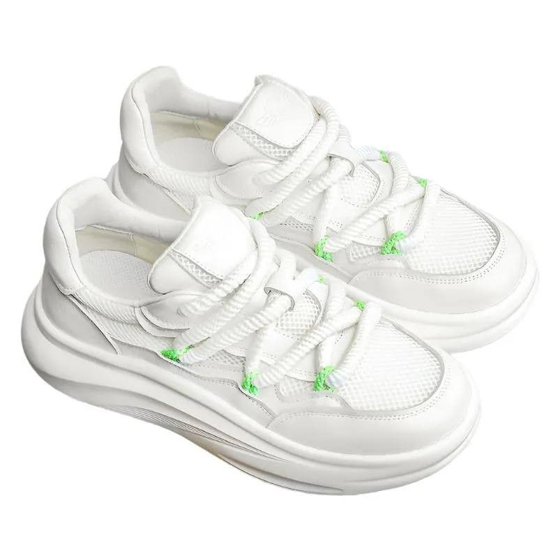 TNV Casual Leather Shoes Genuine Leather Sneakers Summer and autumn Breathable laces up for school DS2341