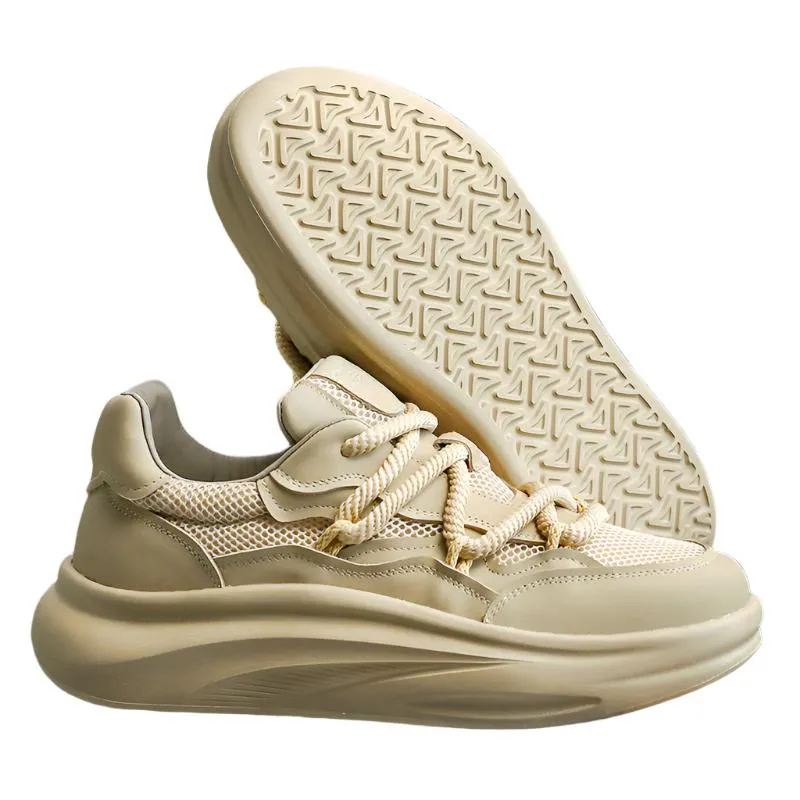 TNV Casual Leather Shoes Genuine Leather Sneakers Summer and autumn Breathable laces up for school DS2341