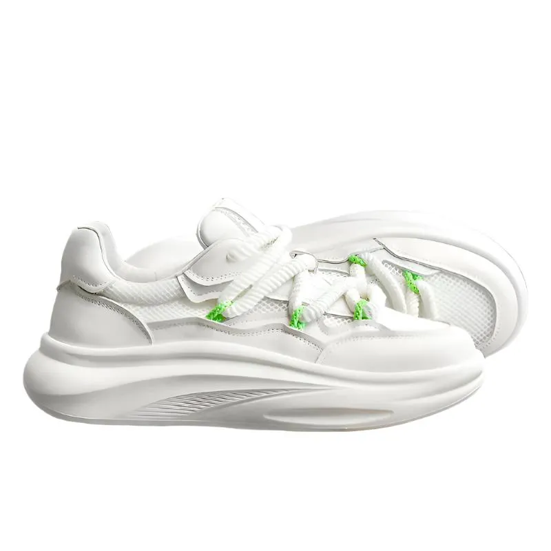 TNV Casual Leather Shoes Genuine Leather Sneakers Summer and autumn Breathable laces up for school DS2341