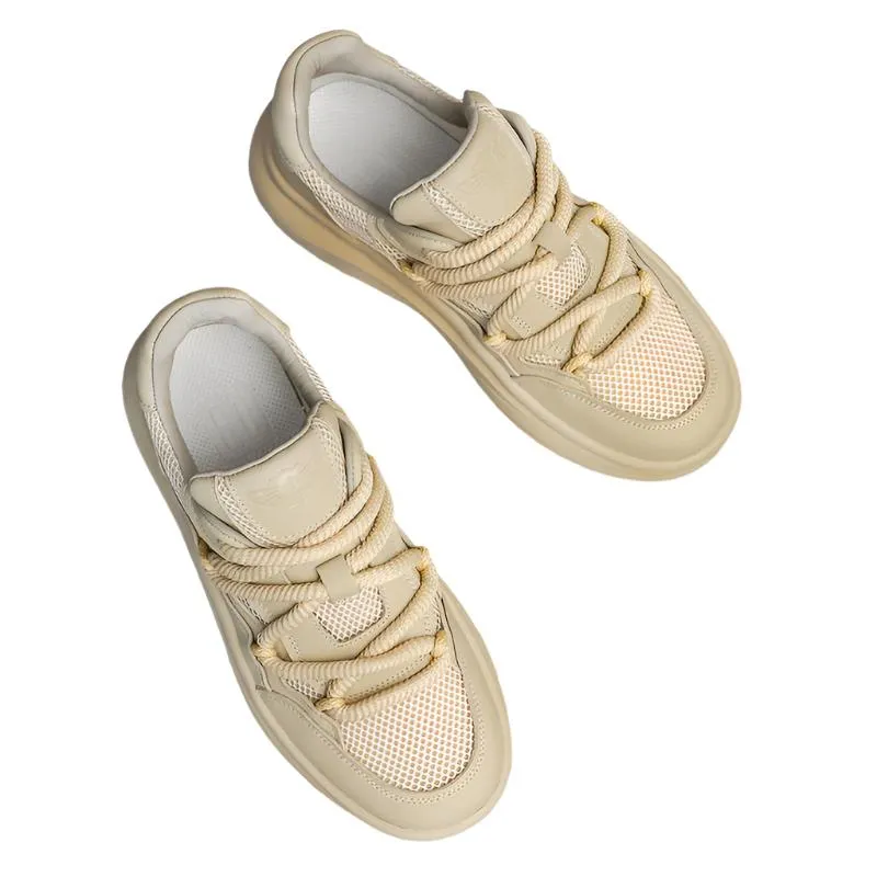TNV Casual Leather Shoes Genuine Leather Sneakers Summer and autumn Breathable laces up for school DS2341