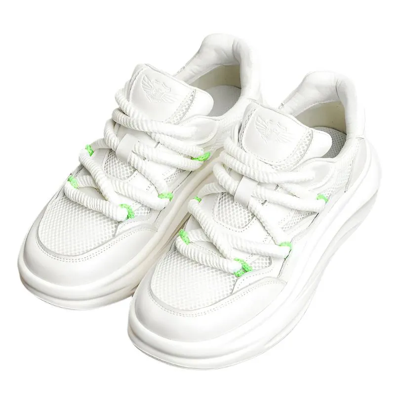 TNV Casual Leather Shoes Genuine Leather Sneakers Summer and autumn Breathable laces up for school DS2341