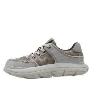 TNV Casual Leather Shoes Genuine Leather Thick Bottom Sneakers Laces Up autumn winter Breathable DS02856