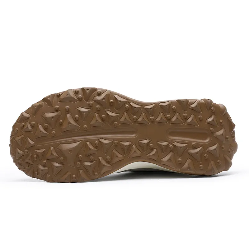 TNV Casual Leather Shoes Genuine Leather Thick Bottom Sneakers Laces Up  Breathable DS3302