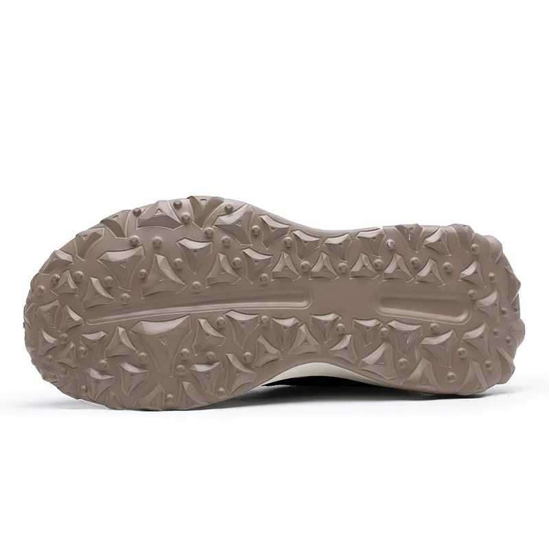 TNV Casual Leather Shoes Genuine Leather Thick Bottom Sneakers Laces Up  Breathable DS3302