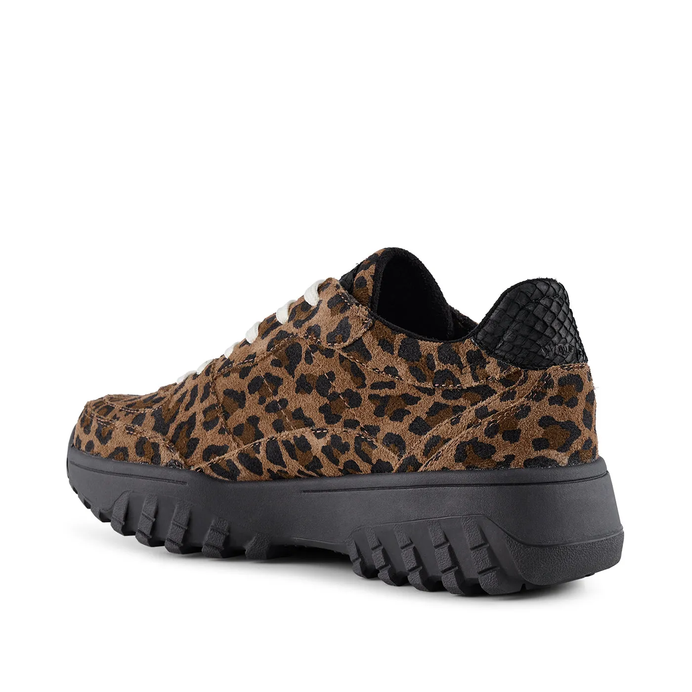 Trine Suede Print - Leopard