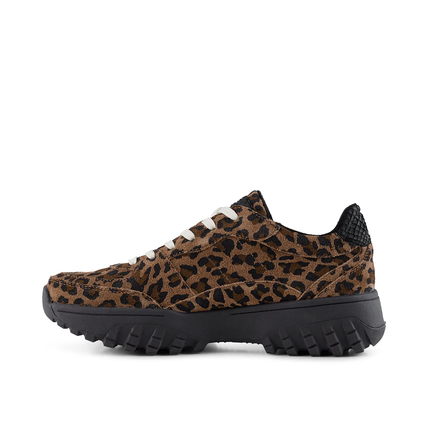 Trine Suede Print - Leopard