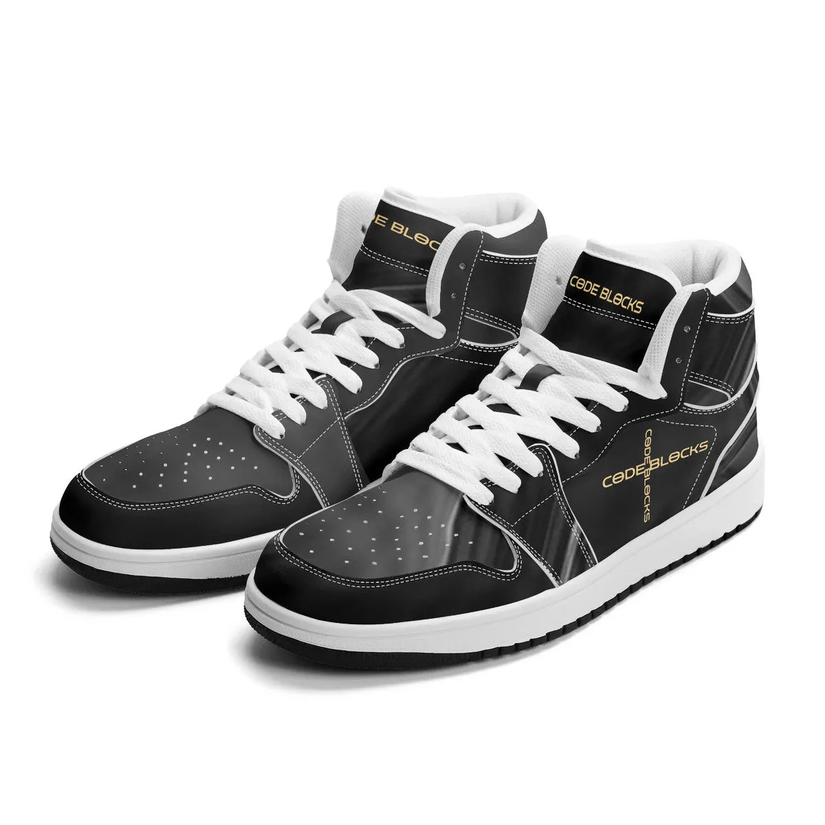 Unisex New Synthetic Leather High Top Sneakers
