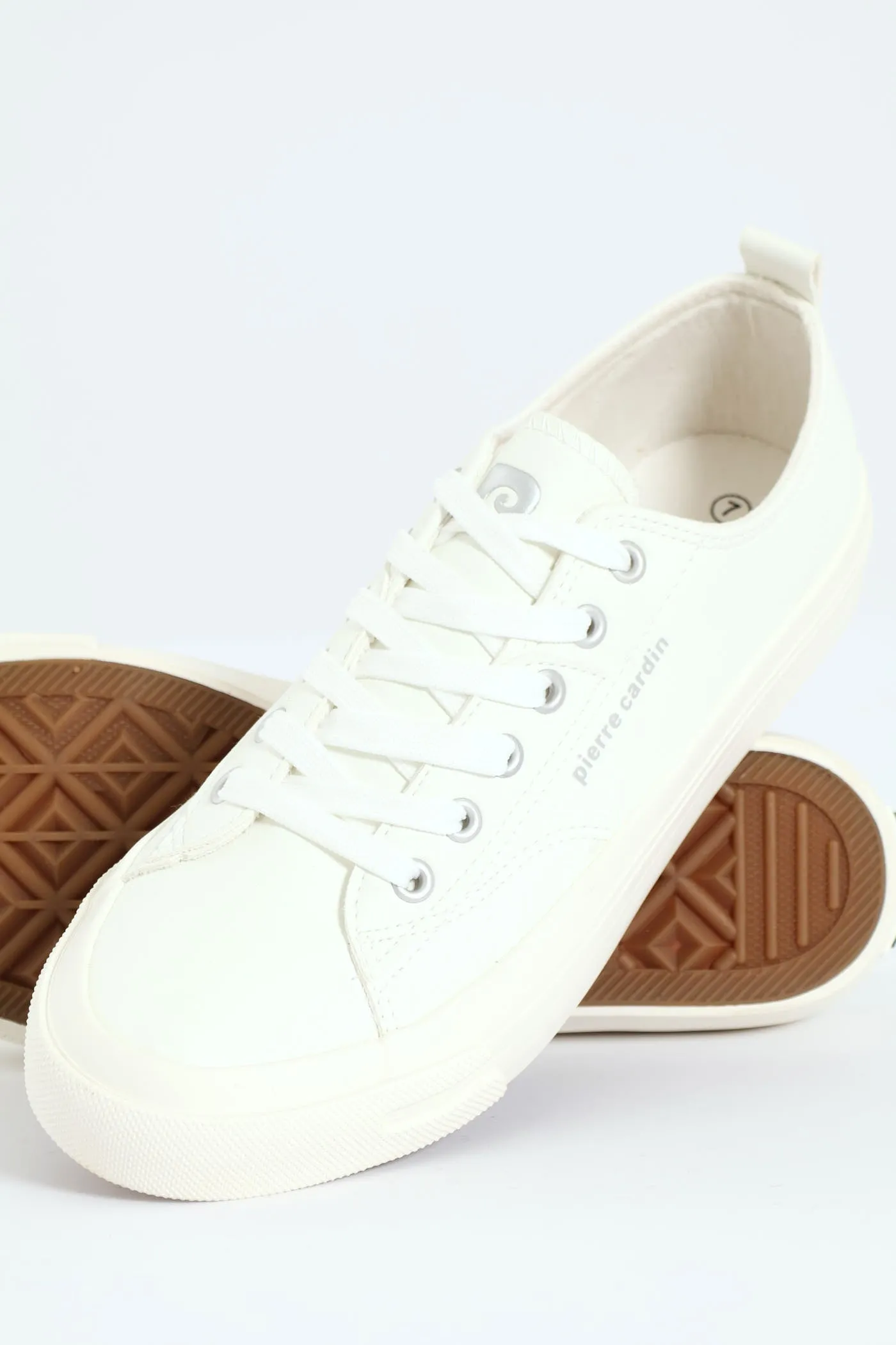 Urban Basic Vulcanised Lace Up Sneaker - White/White