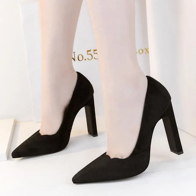 Valentine Pumps Ladies Pointed Toe Red High Heels