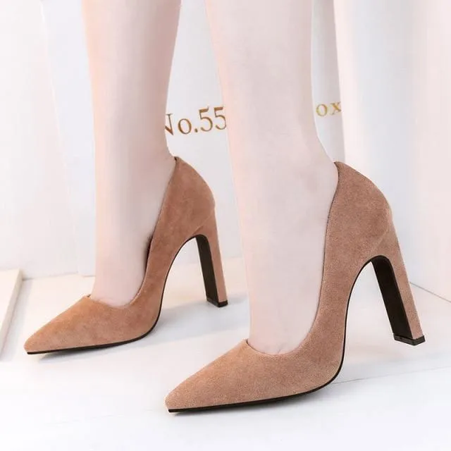 Valentine Pumps Ladies Pointed Toe Red High Heels