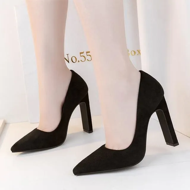 Valentine Pumps Ladies Pointed Toe Red High Heels