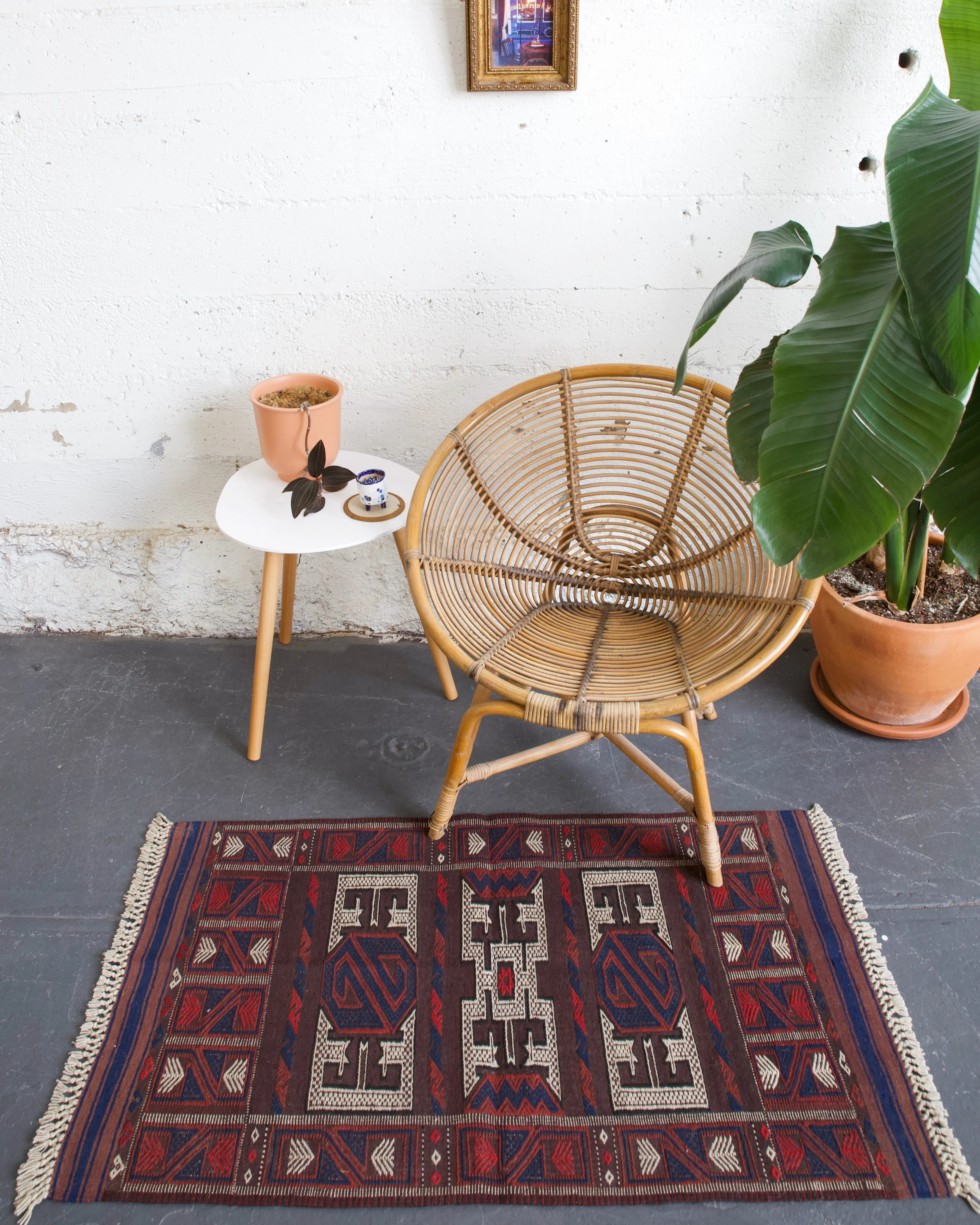 Vintage Mini Turkish Kilim Rug