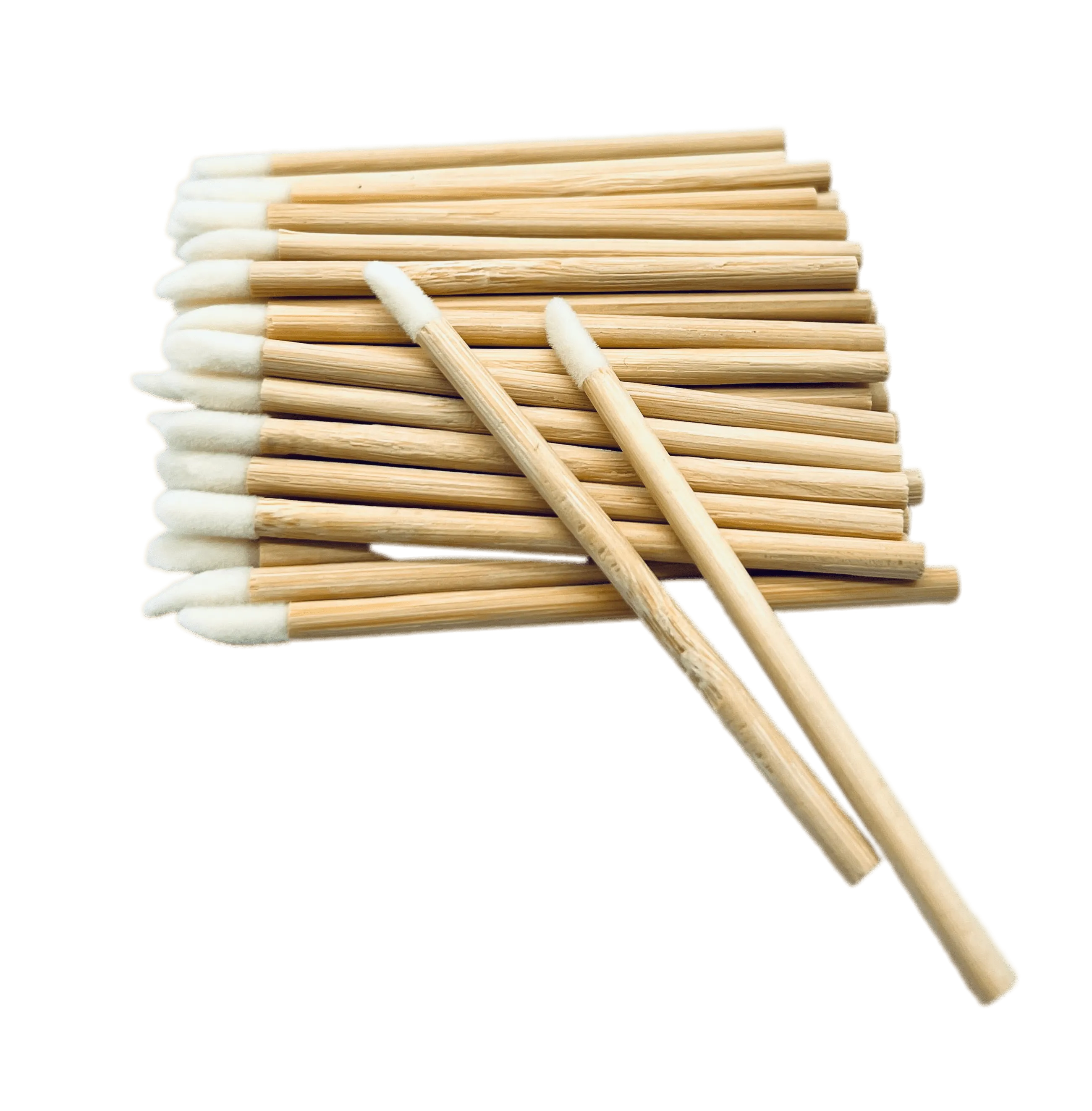 VIP -  Eyelash accessories-Lip Brush with Bamboo Handle 50 pcs/bag