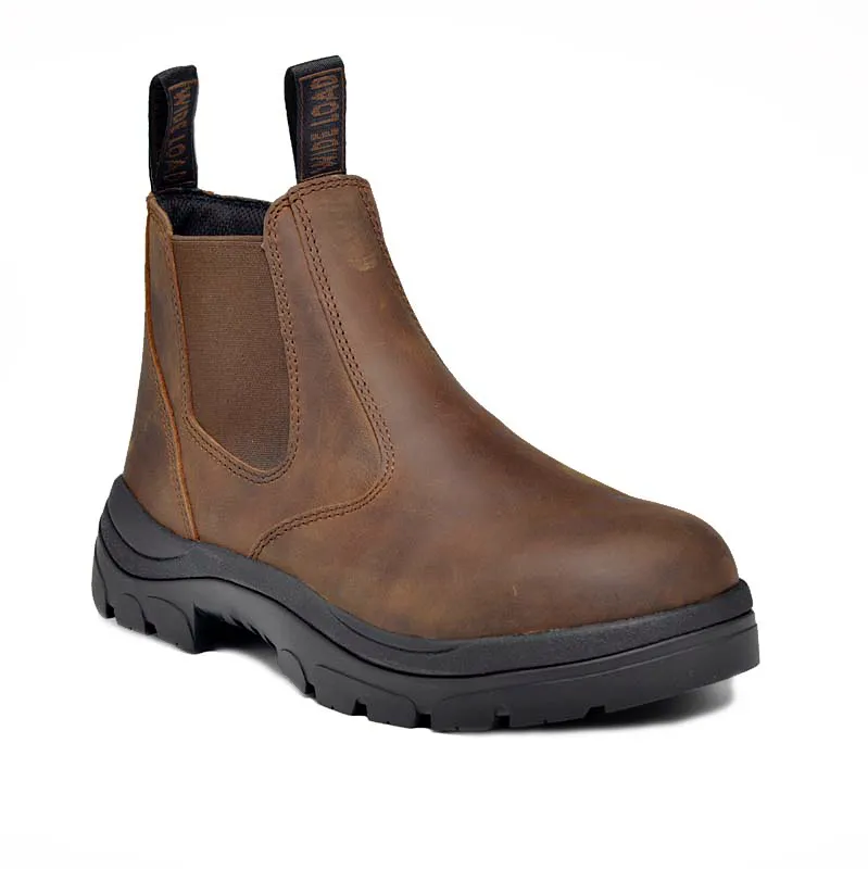 Wide Load 390CZN Casual Black Soft Toe Slip On Zip Boot