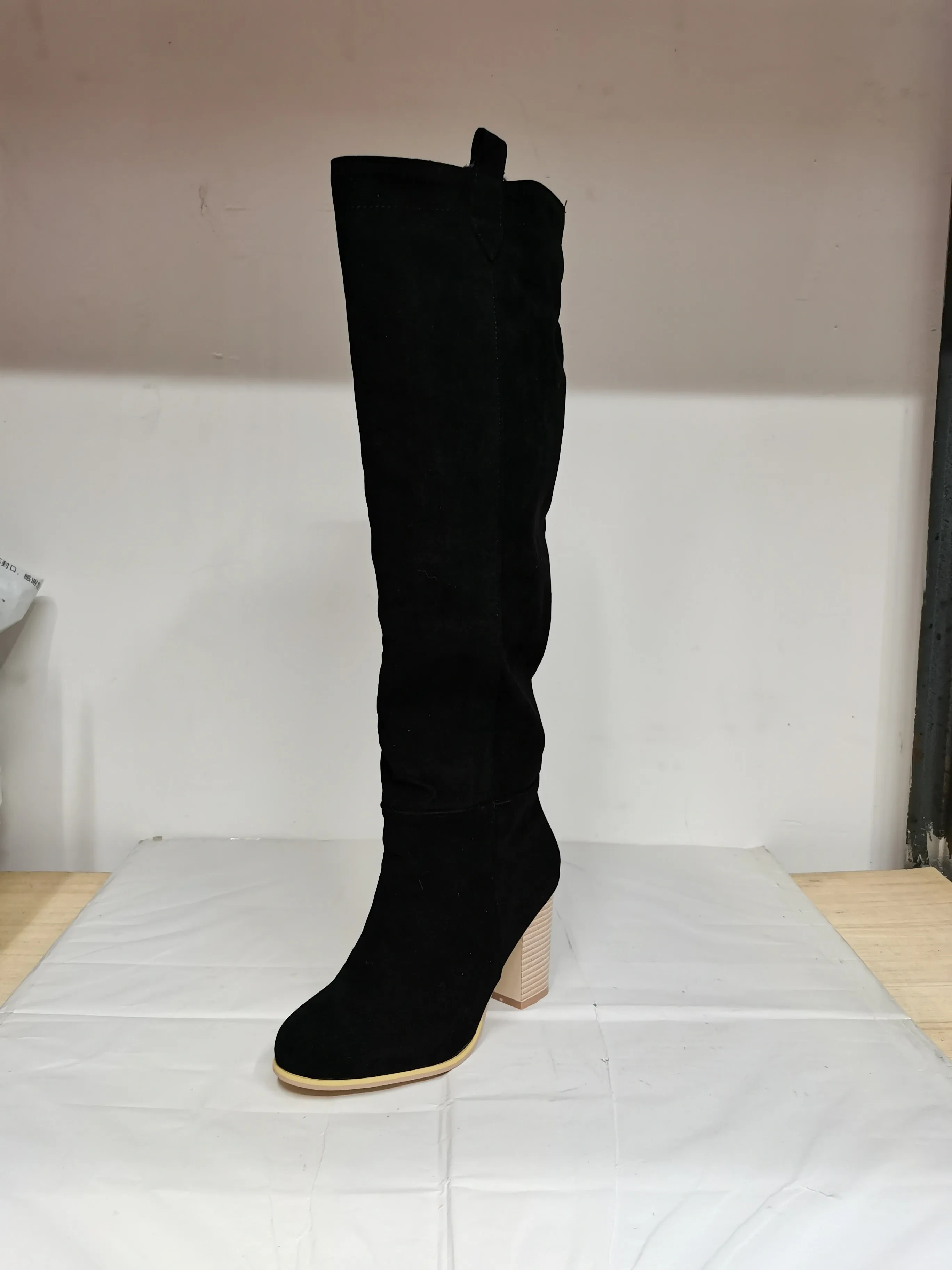 Women long knee High Boots Sexy Heels Suede