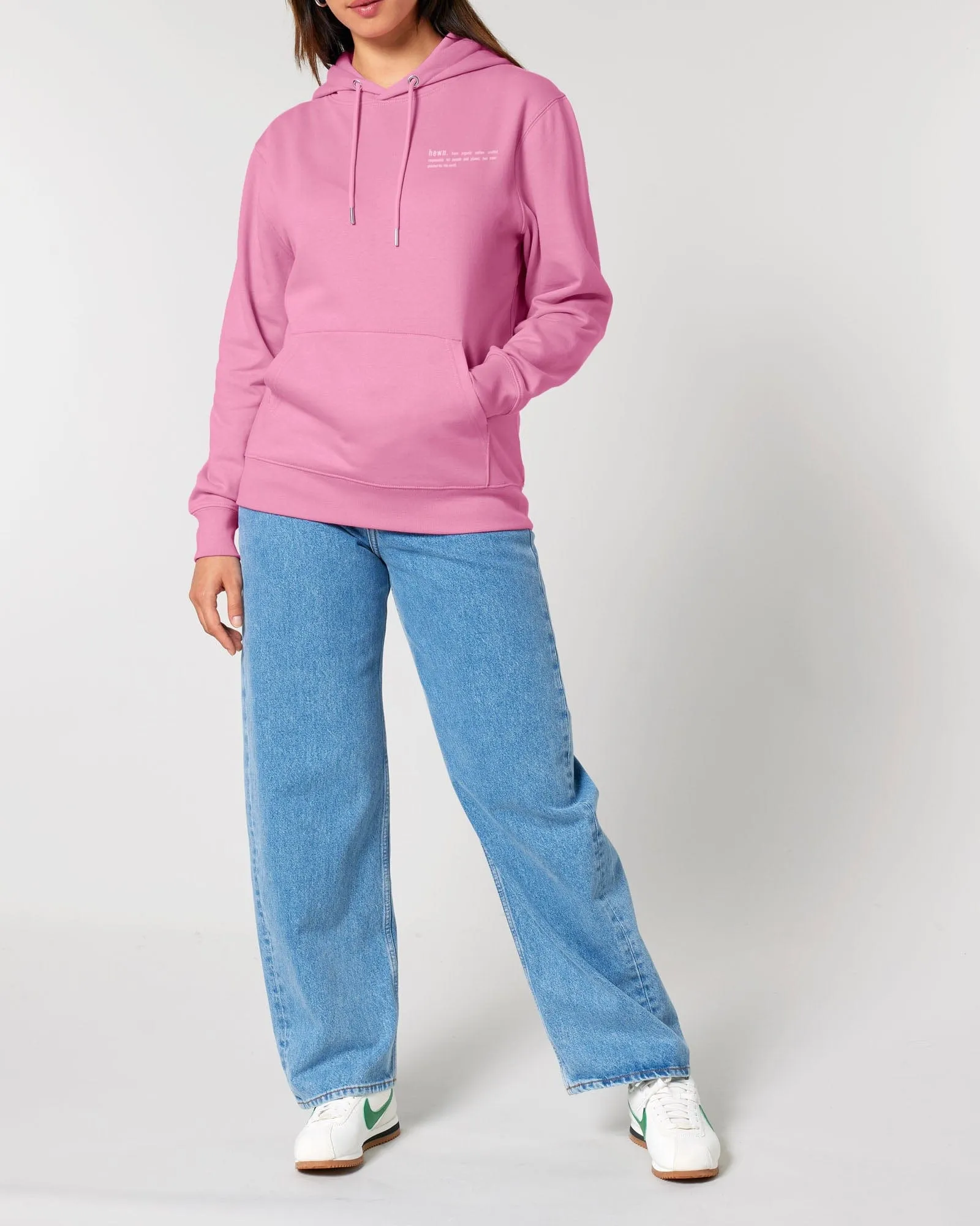 Women's Organic Cotton Relaxed Fit Hoodie | Azalea Pink