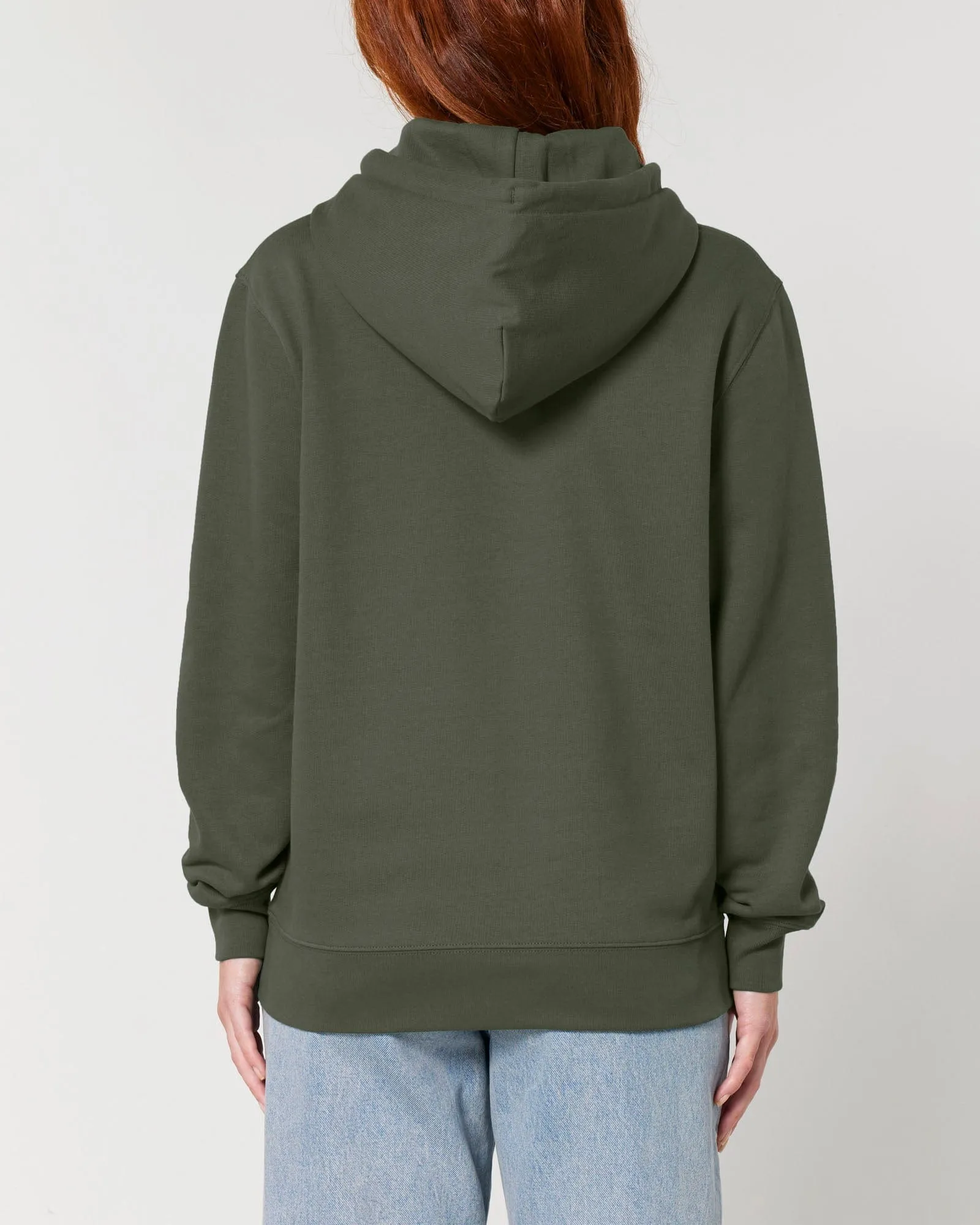 Women's Organic Cotton Relaxed Fit Hoodie | Pine Green Khaki