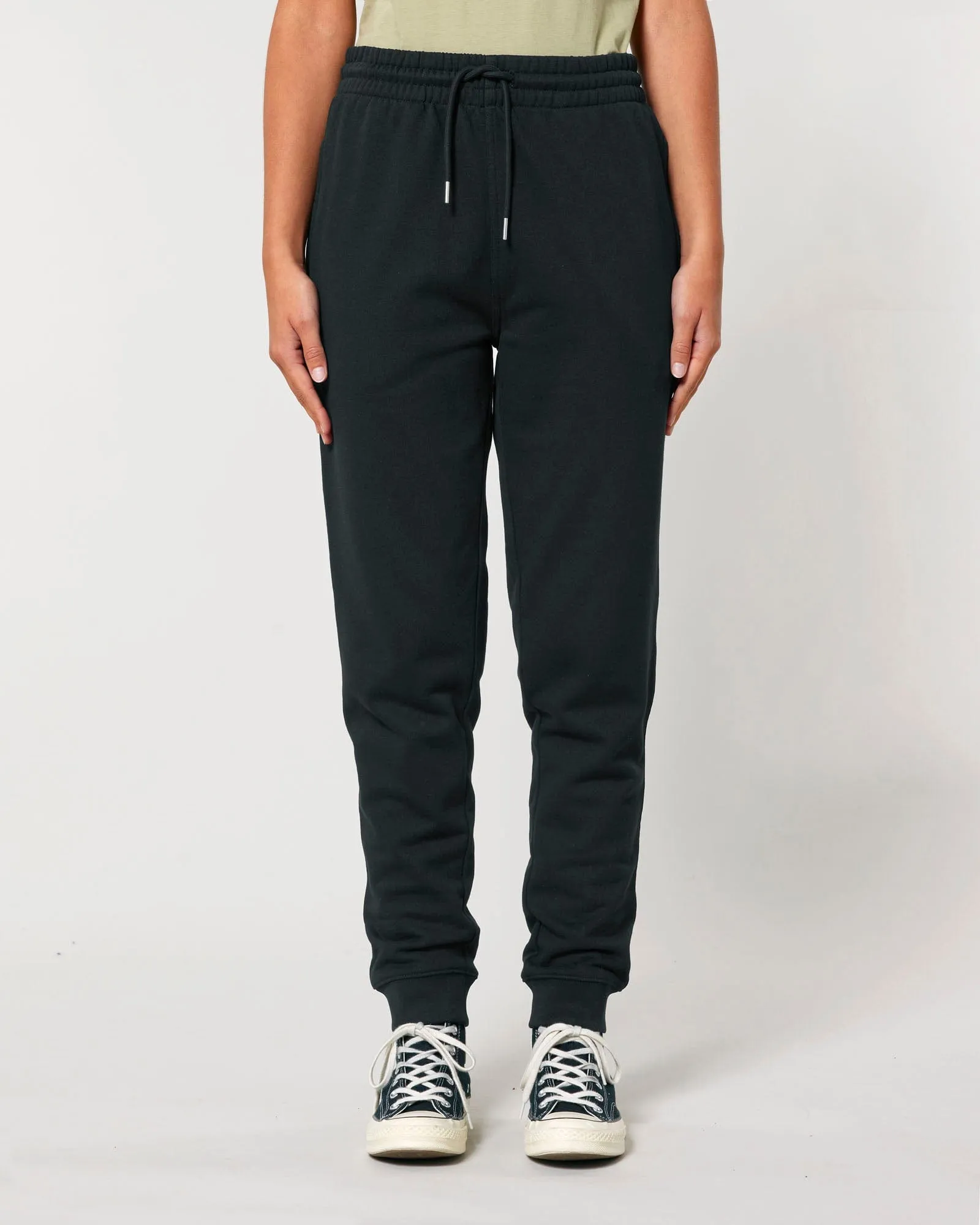 Women's Organic Cotton Relaxed Fit Joggers | Jet Black