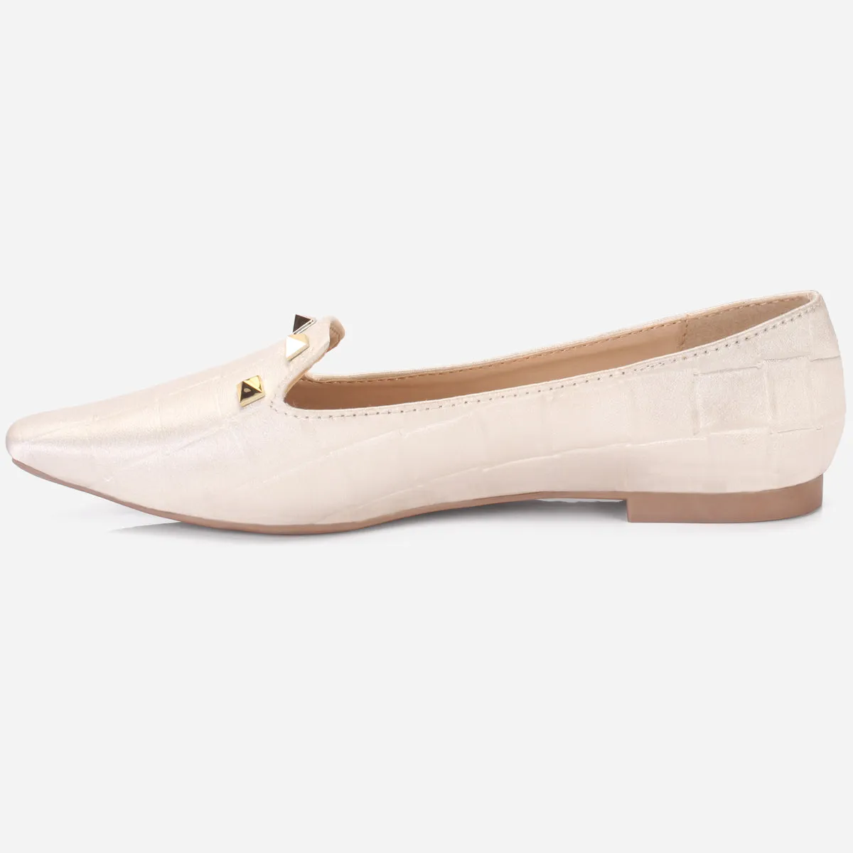 Women's "DIKAX" Pointed Toe Decorated Flat Pumps