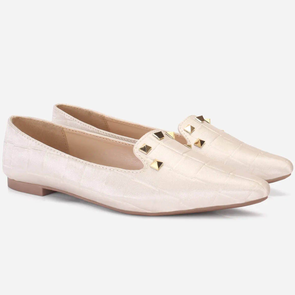Women's "DIKAX" Pointed Toe Decorated Flat Pumps
