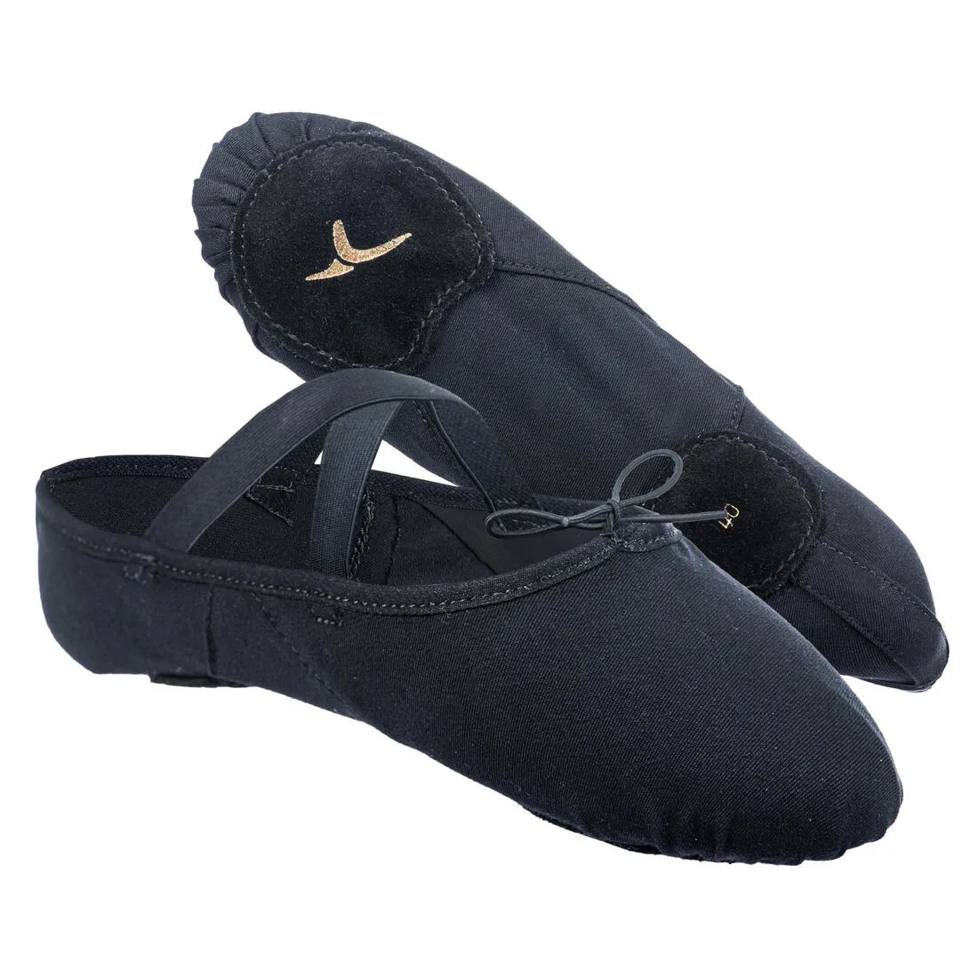 Women's Split-Sole Canvas Demi-Pointe Ballet Shoes - Salmon