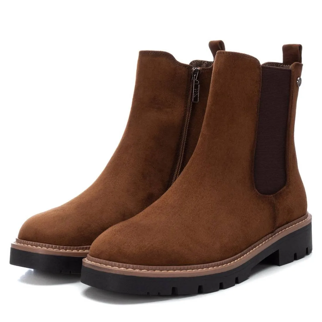 XTI 14219902 Ladies Ankle Boot-CAMEL