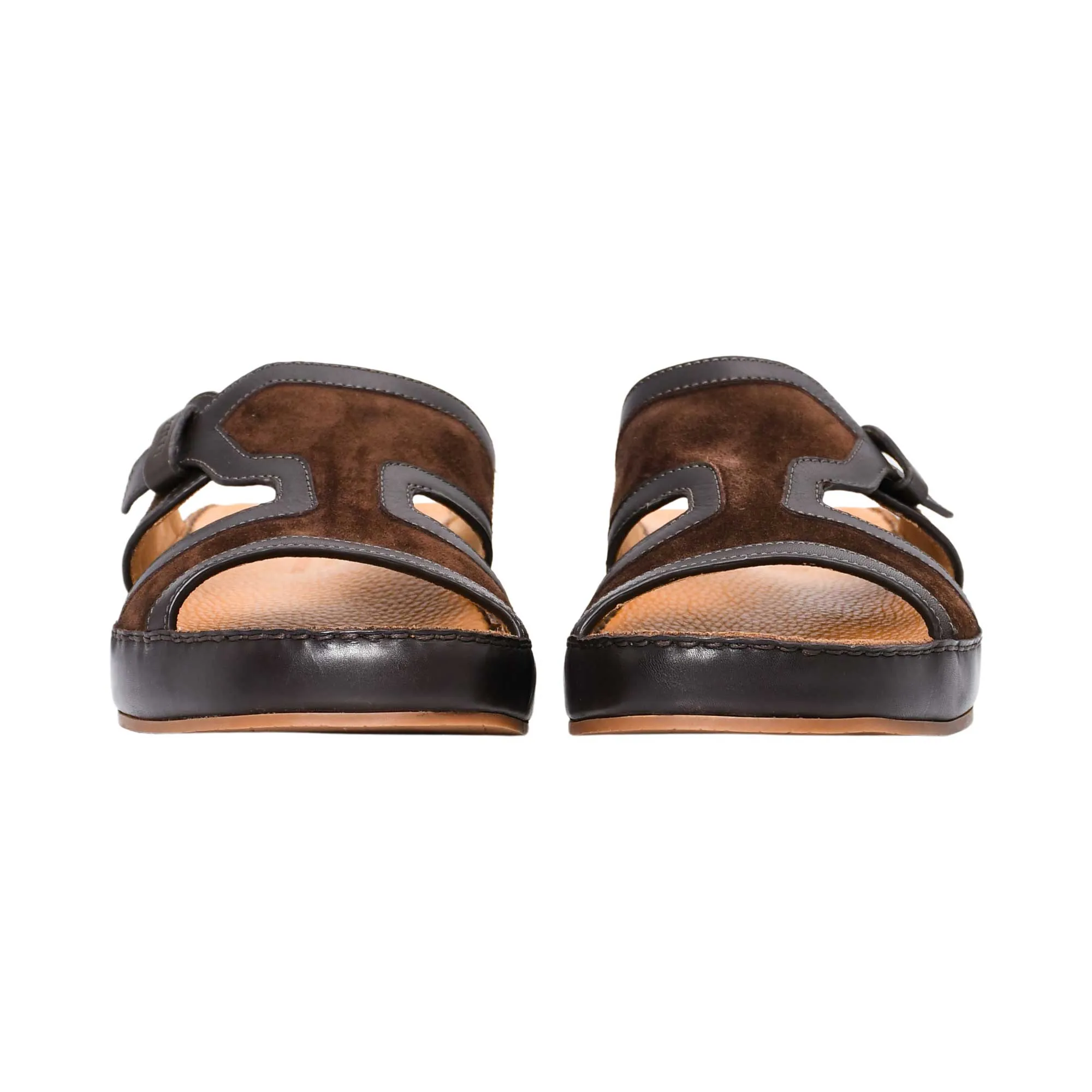 Zilli Men's Brown Leather Sandal